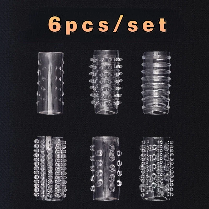 6pcs/set Cock Ring G-spot Stimulate Penis Ring Sex Toys for Men Lock Sperm Delay Ejaculation Cockring Intimate Goods Sex Shop