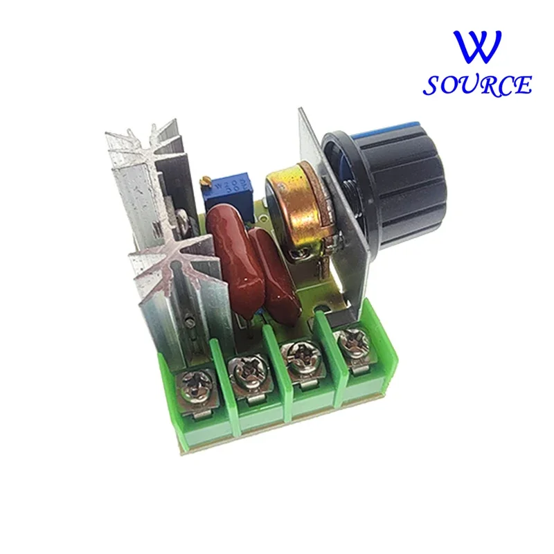 1PCS 2000W Adjustable Motor Speed Controller Voltage Regulator AC Motor Speed Controller 50-220V 25A Dimming