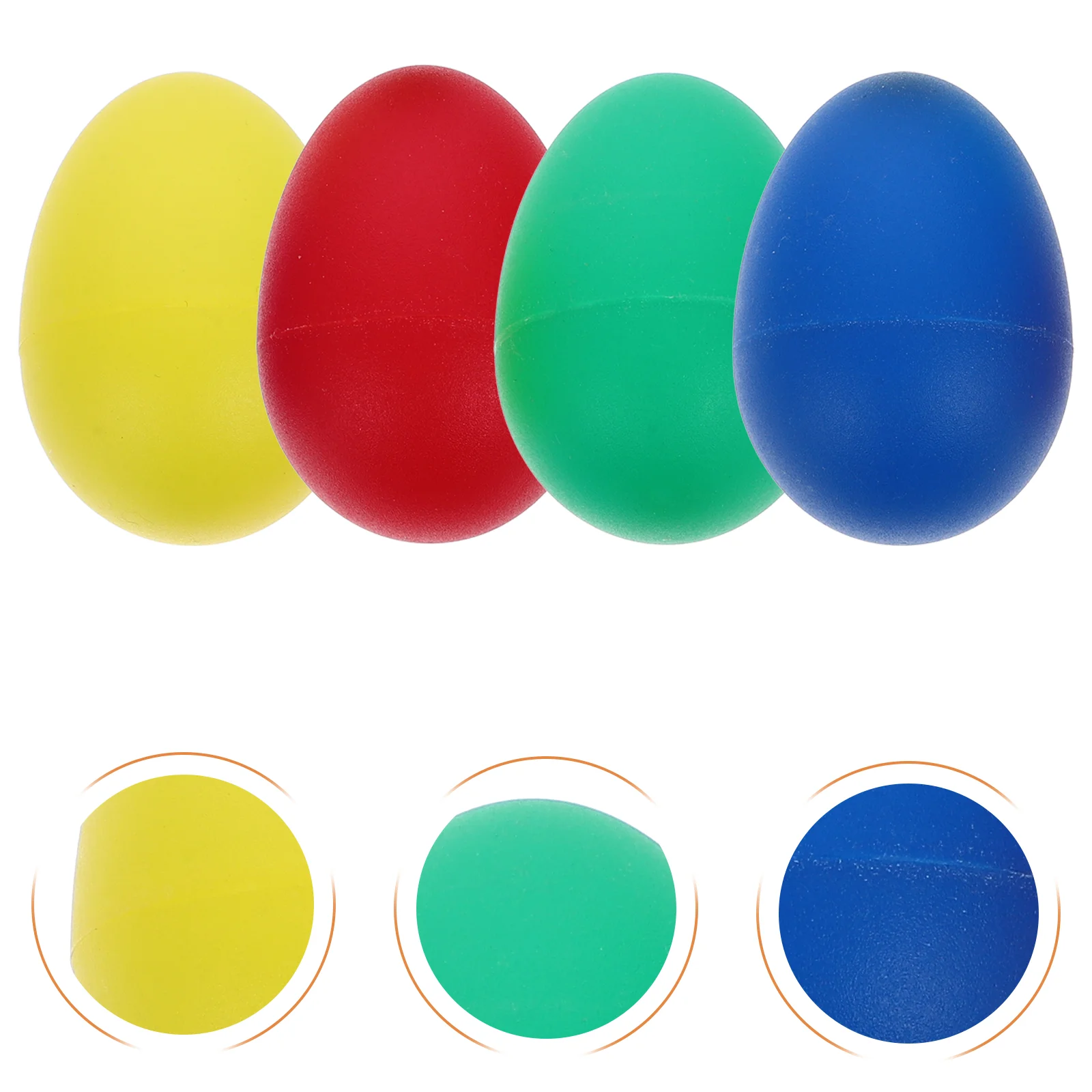 4 Colors Plastic Percussion Musical Egg Maracas Shakers Child Kids Toys for Early Learning and Rhythm Work