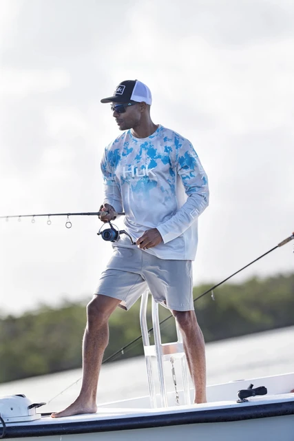 Huk Fishing Clothing T-shirt Camisa De Pesca Men Uv Protection
