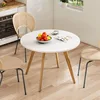 Kitchen Table with Soild Wooden Legs Mid Century Modern Table for Dinning Room, Living Room (31.5" W x 31.5" D x 30.03" H) 6