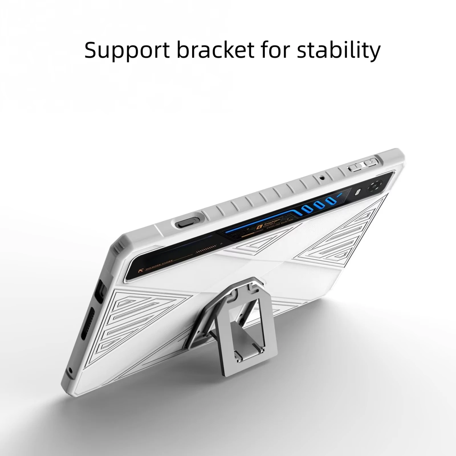 Enhanced Protective Soft Case with Bracket for Gaming Tablets - Shockproof Full Coverage TPU PC Case