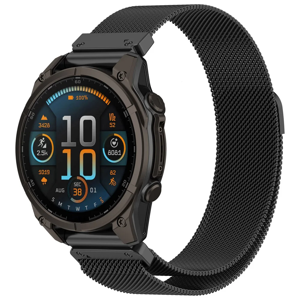 Milanese Magnetic Loop Stainless Steel Replacement Strap for Smartwatch Wristbands
