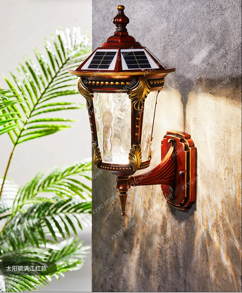 

Solar Wall Lamp Outdoor Waterproof Courtyard Terrace Garden Exterior Wall Lamp