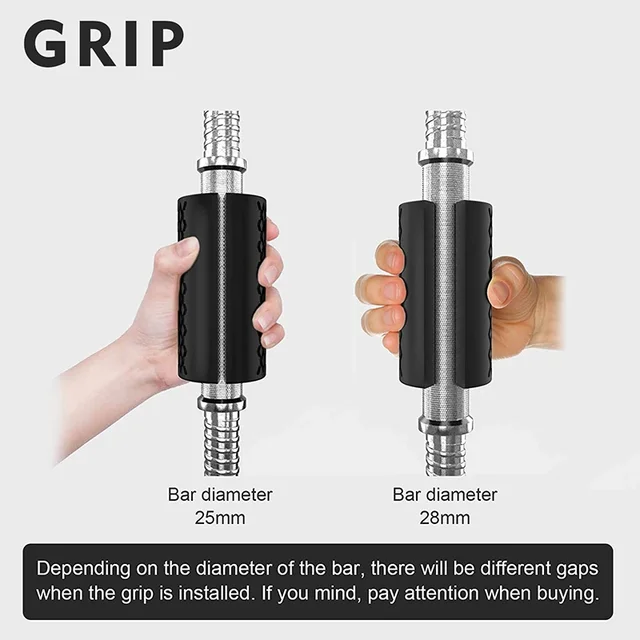 1 Pair Barbell Dumbbell Grips Thick Bar Handles Crossfit Silicone Anti-slip Pad Pull Up Weightlifting Kettlebells Fat Grip 4