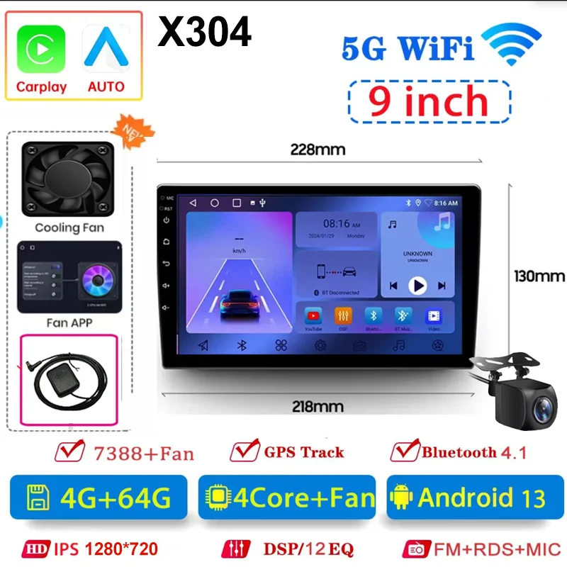 9Inch 4-64GB-CAM