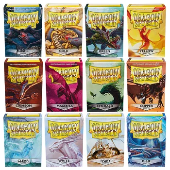 100 PCS/BOX Multicolor Dragon Shield Cards Sleeves Cover Matte Cards Sleeves Protector for TCG/PTCG Star Card Board Games Cards 1