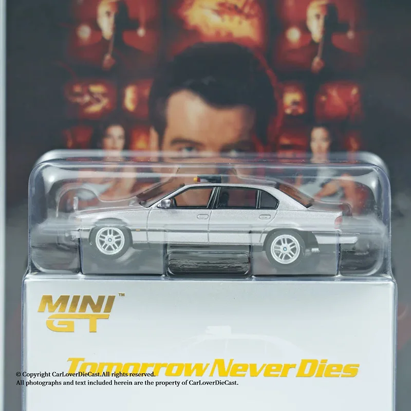 미니GT 1:64 스케일 750IL 007 합금 자동차 모형 컬렉션 전시 장난감 선물 기념품