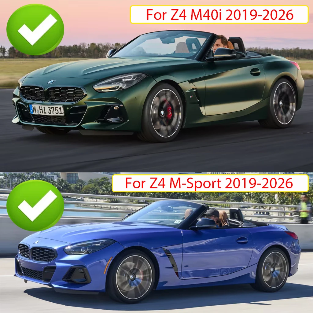 광택 블랙 자동차 프론트 범퍼 스플리터 립 디퓨저 바디 키트 스포일러 가드 BMW Z4 G29 M-스포츠 2019 2020-2023 2024 2025 2026용