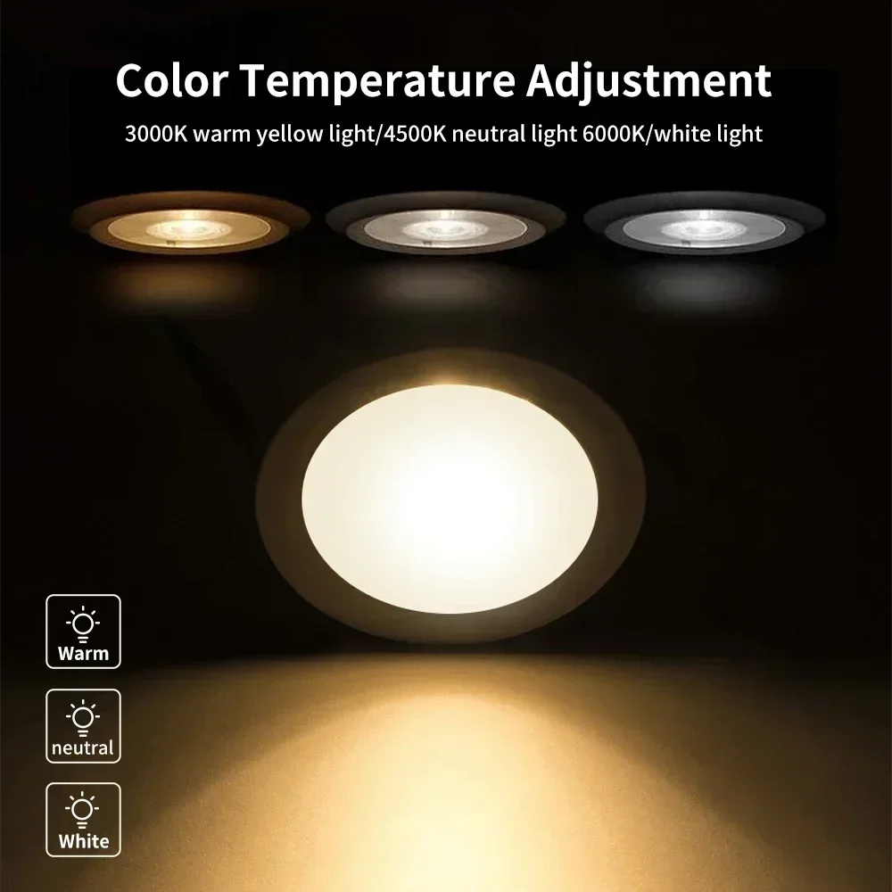 LXIN tuya Downlight Zigbee3.0 Smart 5/7/10/15W LED Dimming Spot Light RGBCW Color Warm Cool Lamp Voice with Alexa Google Home