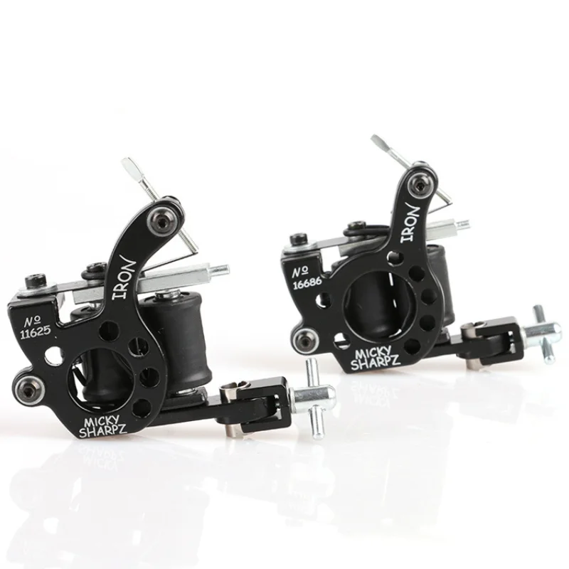 

Hot Sales Wire Cutting 10 Wrap Coils Tattoo Machine For Liner And Shader Black Color Iron Tattoo SuppliesFree Shipping