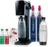 Art Sparkling Water Maker Bundle (Black), with CO2, DWS Bottles, and Bubly Drops Flavors 1