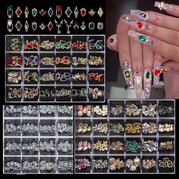 15pcs/box Nail Art Pearl Rhinestones 10pcs Small Size And 5pcs Big Size  Nail Art Charms 4 Colors Heart Nail Art Decoration Gems - Rhinestones &  Decorations - AliExpress