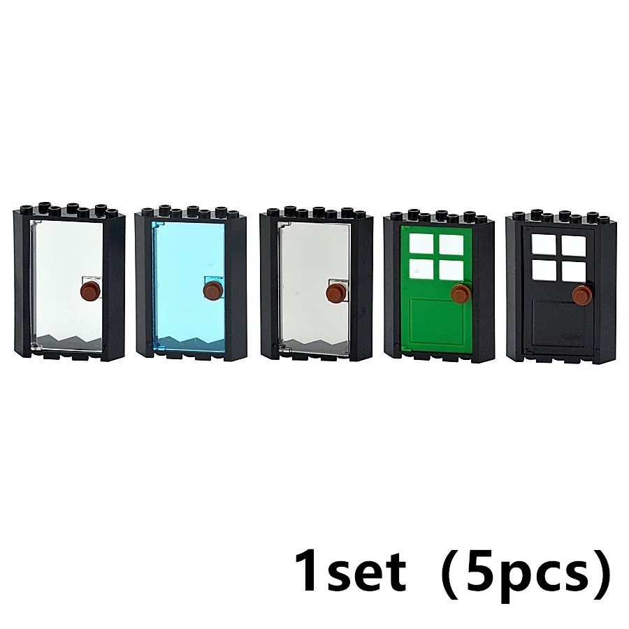DIY City Friends House Building Blocks Set with Fence, Stairs, Ladder, Gate, Door, Window, and Garden Figures