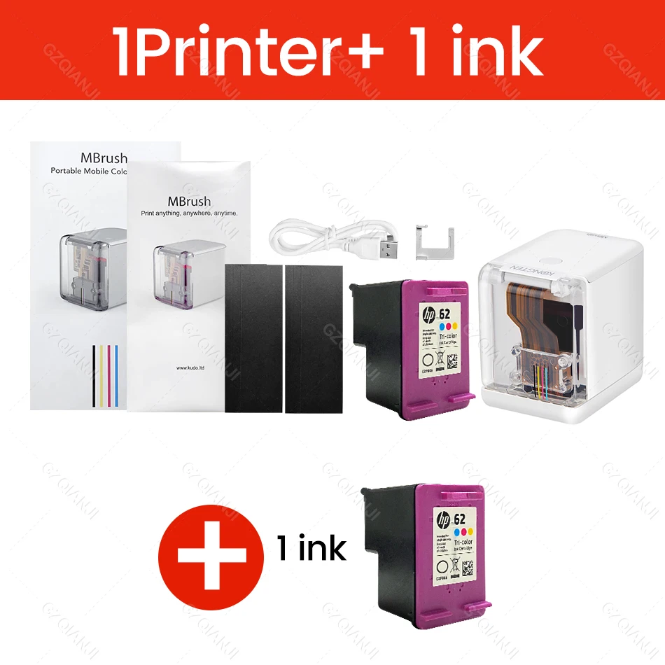 Mobile Color Printer Machine Handheld Portable Mini Printer with Cartridge WIFI USB Connection Printer Home Office Printer best mini portable printer Printers