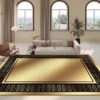 Luxury Gold Living Room Decoration Carpets Home High-quality Soft Rug Dining Room Easy Cleaning Non-slip Comfortable Floor Mat 1