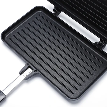 Padella per pane a doppio lato piastra per Barbecue antiaderente stampo per tostapane a Sandwich resistente al calore Toastie Waffle Pancake utensili da cucina 1