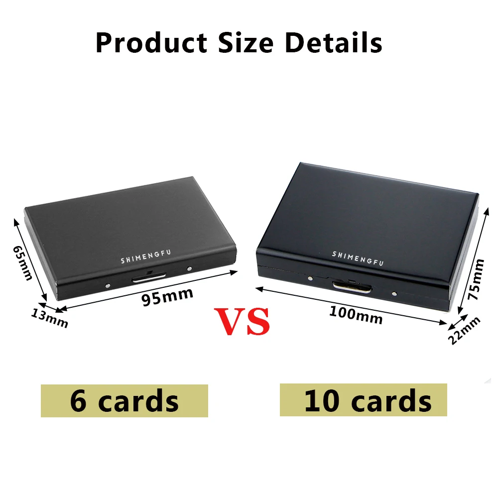 Credit Card Holder Stainless Steel Antimagnetic Card Holder For Men And Women