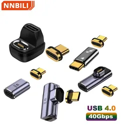 100W Magnetic USB Type C Adapter 40Gbps Fast Data Transfer 8K 60Hz Video Portable USB 4.0 Converter For MacBook Phone Laptop Ipa