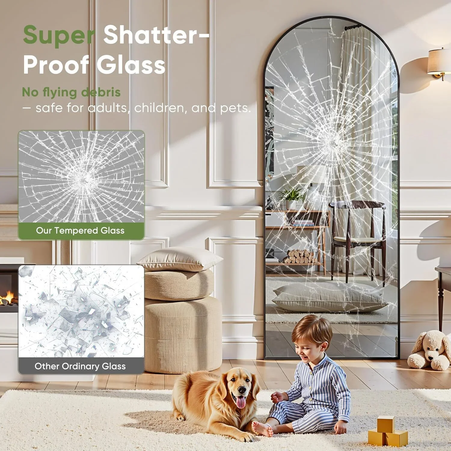 Arched Floor Mirror 2
