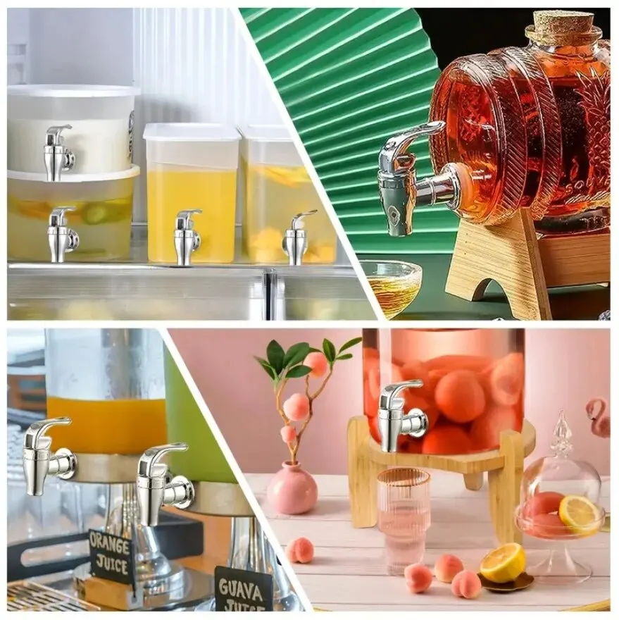 Beverage Faucet Food Grade Electroplated Plastic Cans Juice Faucet Containers Bucket Switch Valve