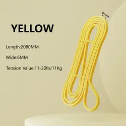 Enhanced Fitness Resistance Band for Strength Training and Flexibility (Yellow)