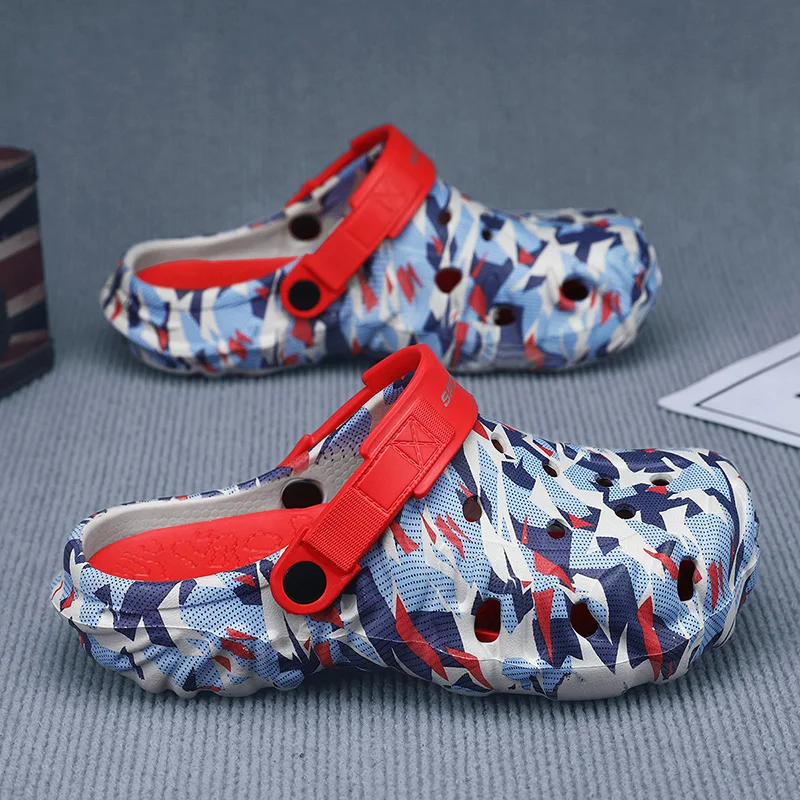 Men's Camouflage Casual Sandals - Outdoor & Beach Clogs