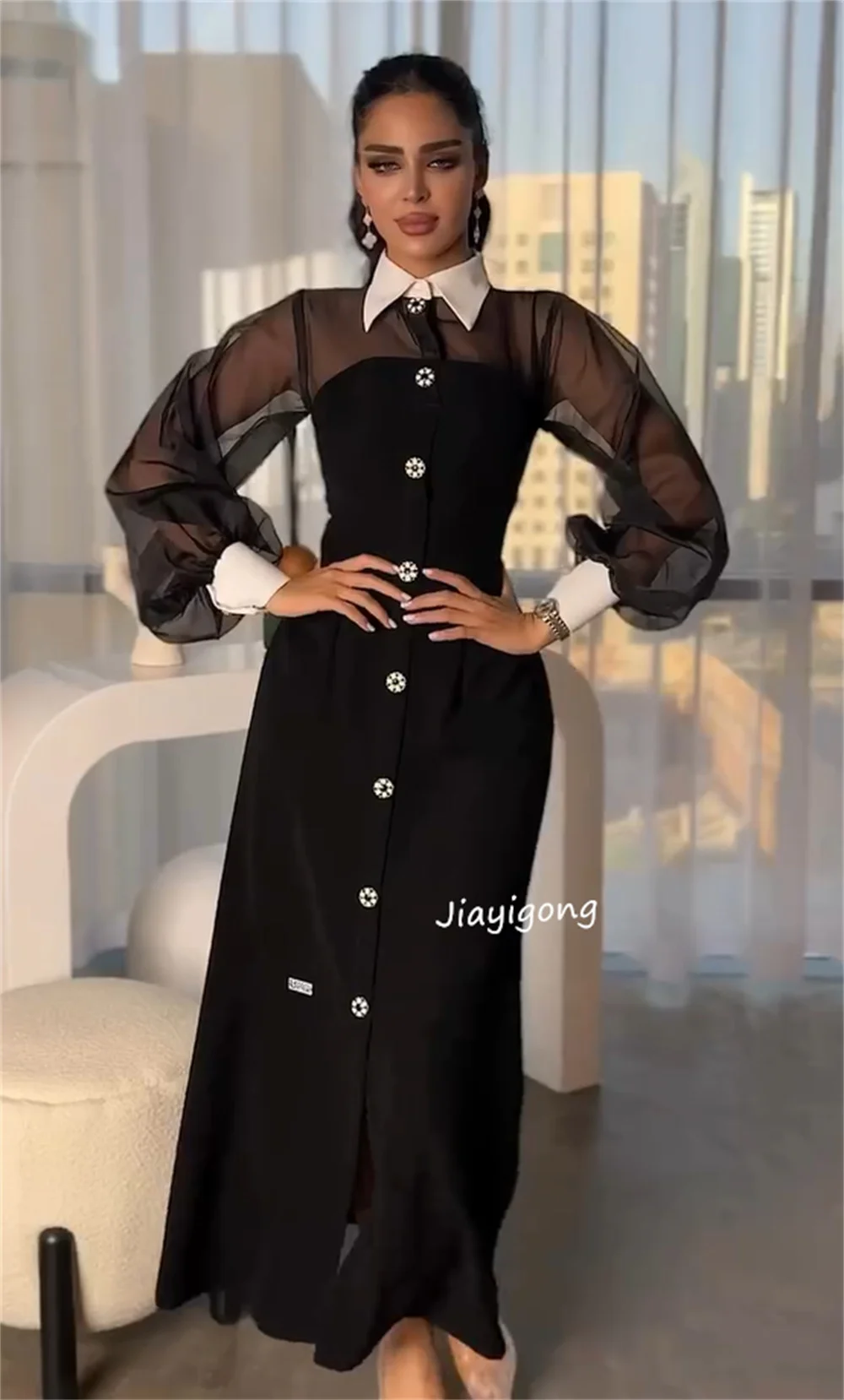 فستان ميدي احترافي بتصميم ألف خط مخصص