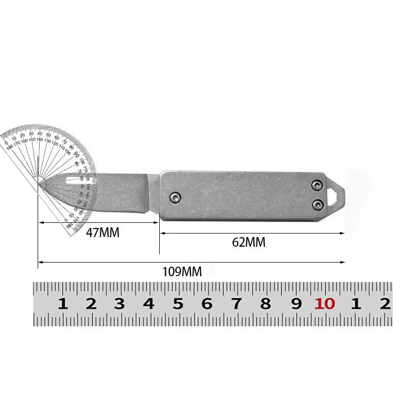 Camping Knife Mini Outdoor Folding Edge High Hardness Self-defense Gift Fruit Open Box Tool Key Pendant