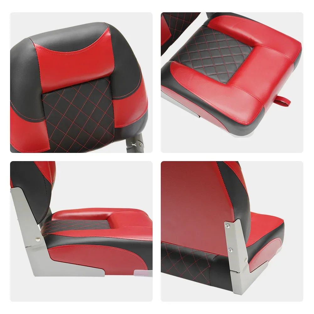 Folding Boat Seats for Marine, High Back, Jet Boat, Deluxe Chair,