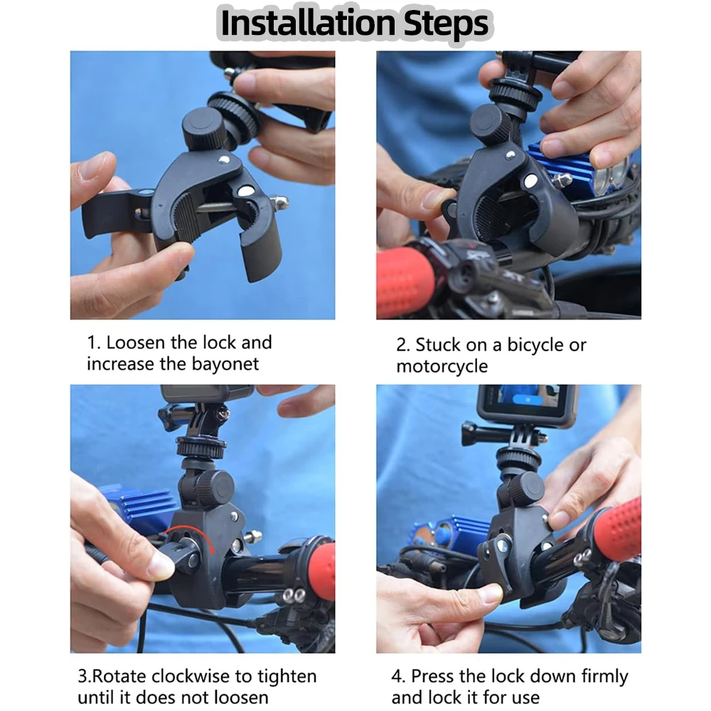 For GoPro Handlebar Mount Motorcycle Bicycle Mount Holder For 
