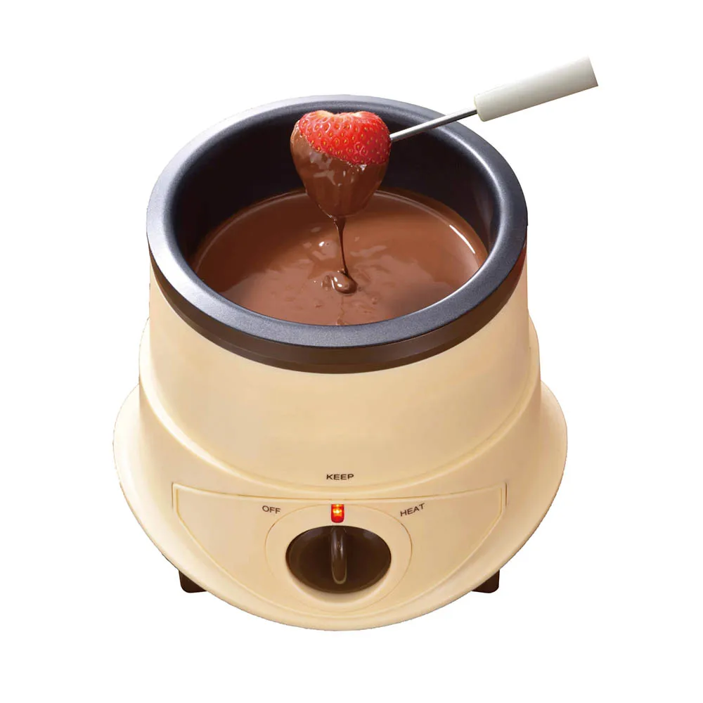Electric Mini Chocolate Fondue Maker Sets Wax Warmer Party Cheese Melting Pots With Melting Pot with CE/ROHS/LFGB/ETL Approval 1