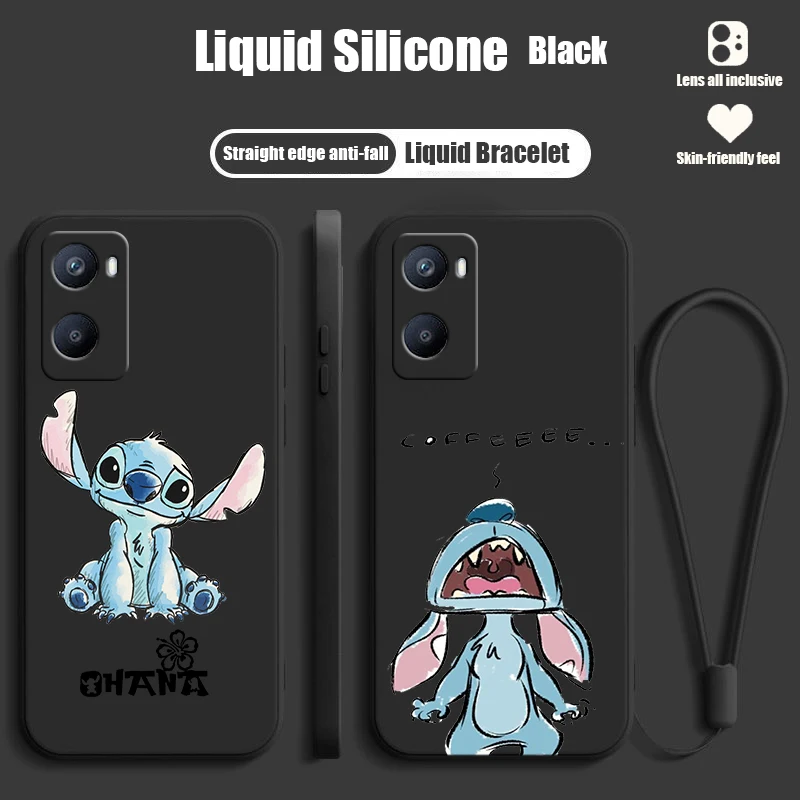

Stitch Cute Anime Disney For OPPO A98 A96 A94 A93 A77S A76 A74 A73 A72 A57E S A56S Liquid Rope Silicone Phone Case