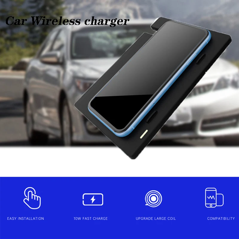 

Car Qi Wireless Phone Charging Pad Module For Camry 2018-2019 Fast Charging Case Plate Central Console Phone Charge Case