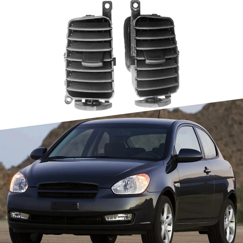 

2Pcs Middle Front Central Dashboard Air Vent Outlet Grill Panel For Hyundai Accent Hatchback 2006-2011 974101E000 Accessories