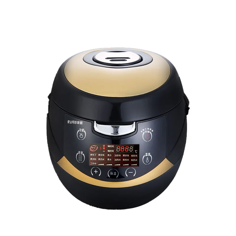 Fully Automatic Boiled Pearl Rice Cooker 5L Commercial Boiled Pearl Special Pot Milk Tea Shop Sago Smart Insulation Rice Cooker