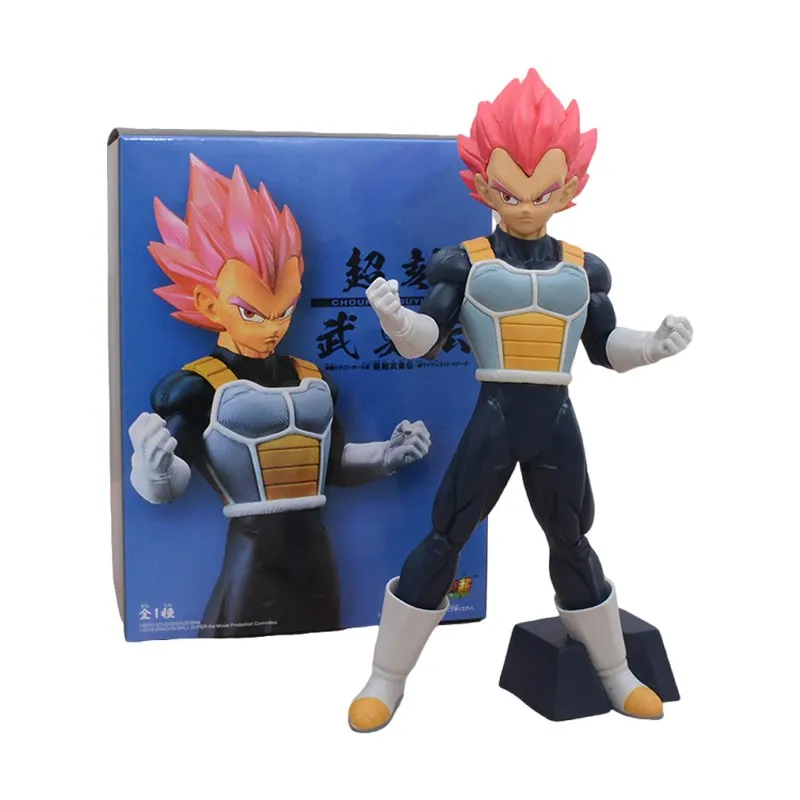 

23cm Dragon Ball Z Vegeta Anime Figure Character Red Hair Super Stunt C Reward Son GoKu Action Figure PVC Collection Model Toys