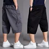 Mens Summer Oversize Fat Cotton Shorts Men Cargo Short Casual Plus Size Cropped Trouser Sport Tactical Baggy Pants Loose 5XL 6XL 2