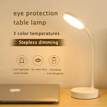 

Portable Eye Protection LED Desk Lamps Learning Charging Folding Round base Desk Lamp Intelligent Creative Bedside Lights