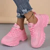 35-41 Spring Campus Sports Style Breathable Non-Slip Thick Sole Women Casual Sneakers Chunky Woman Fashion Comfort Running Shoes 2
