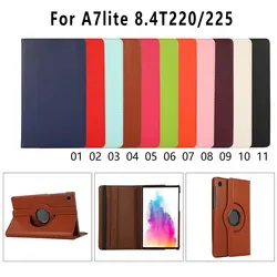 Rotating Protective Case For Tab A7 Lite T220/t222 8.7 Inch Tablet Computer Lychee Pattern Durable E-book Cover