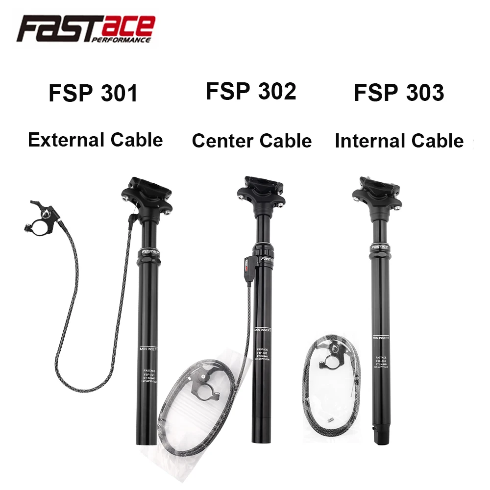 Fastace Bicycle Seatpost FSP 301 302 303 27.2 30.9 31.6 33.9mm MTB Dropper 440mm External Internal Cable Bike Seat Tube Seat