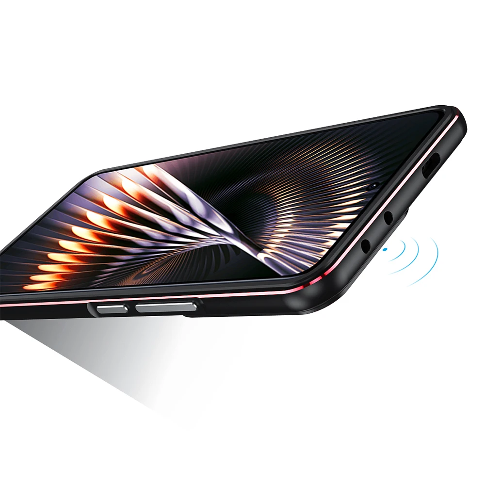 Lightweight Metal Alloy Bumper For Xiaomi Redmi Turbo 3  Anti-Scratch Funda Heat Dissipation Slim Case+Aluminum Lens Protector