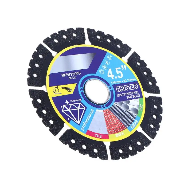 1/2/3Pcs 115mm 금속 절단 블레이드 앵글 그라인더 절단 디스크 연삭 휠 도구 강철 콘크리트 석재 대리석 절단용