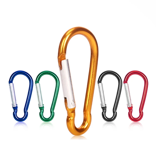 5pcs Small Carabiner Clips Buckle Key Chain Hook Lock Outdoor Camping Hiking Climbing Fishing Backpack Accessories Multi Tools