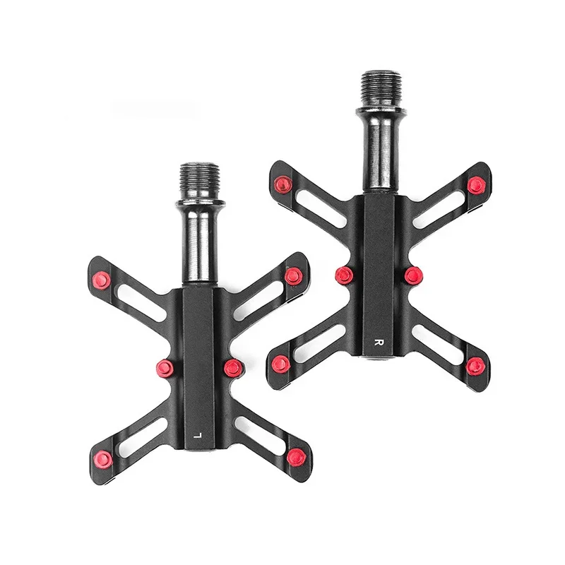 

Quick Release Bicycle Pedal 9/16 MTB Mountain Bike Flat Pedal MTB 3 Bearings Road Exercise Bike Ultra-light Pedal