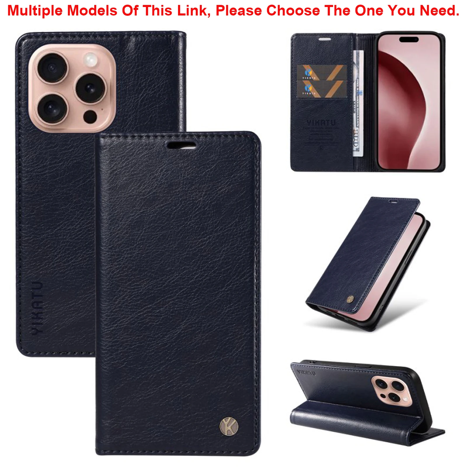 Leather Wallet Phone Case - Universal Fit