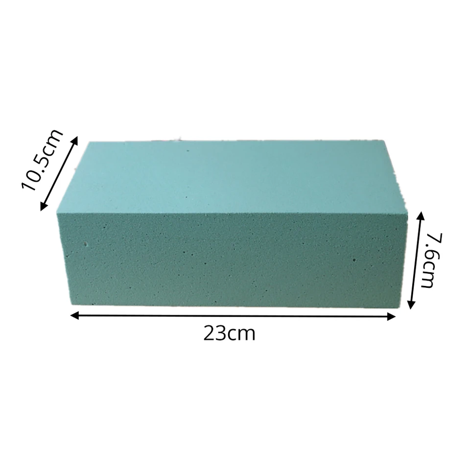 Confezione da 6 blocchi di schiuma per fiori floreali, schiuma verde per composizioni floreali, schiuma di polistirolo per fioristi bagnati e Confezione da 6 blocchi di schiuma per fiori floreali, schiuma verde per composizioni floreali, schiuma di polistirolo per fioristi bagnati e