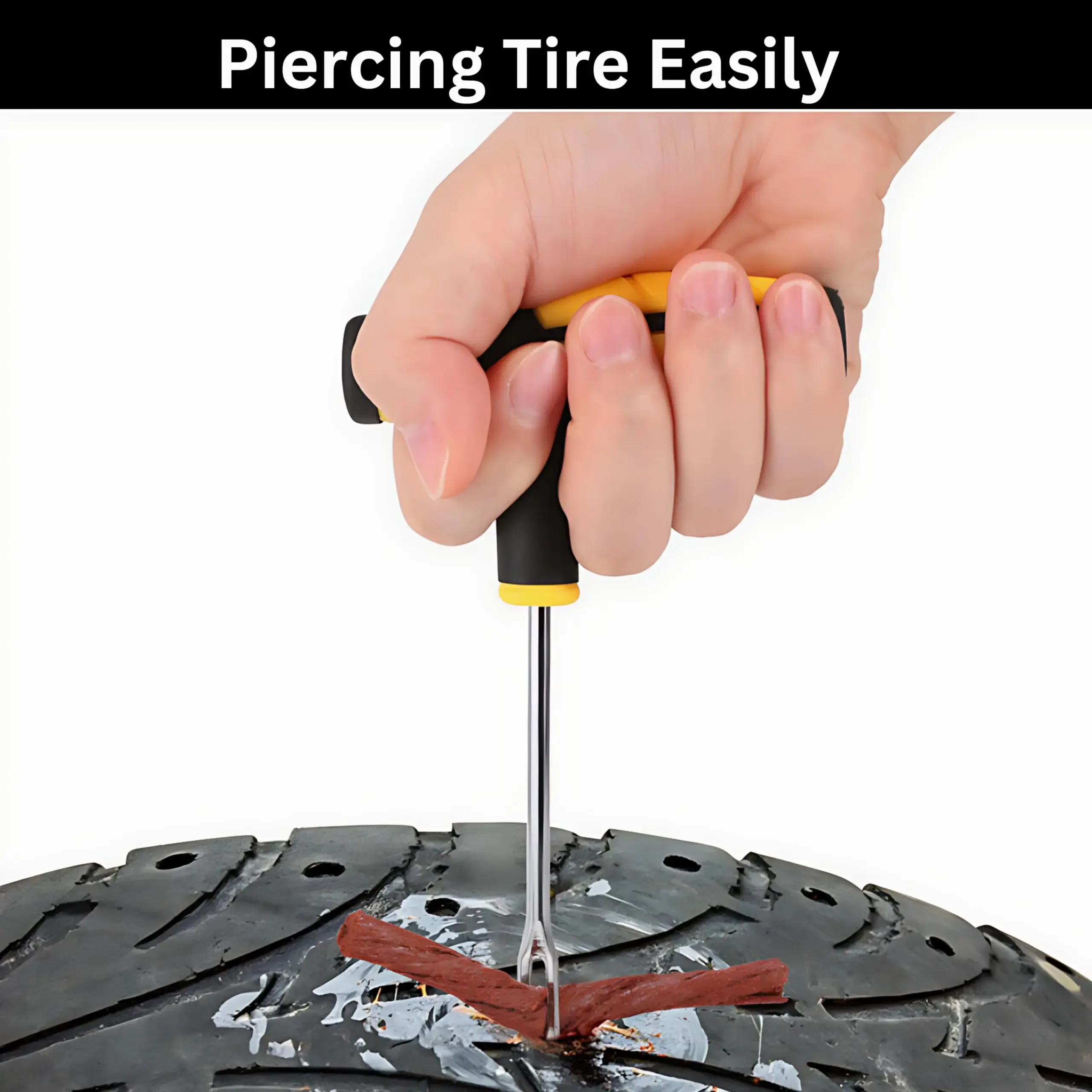 Tire Puncture Repair Kit Heavy Duty Tire Repair Tools Kit Flat For Car Truck Motorcycle Tool Accessories