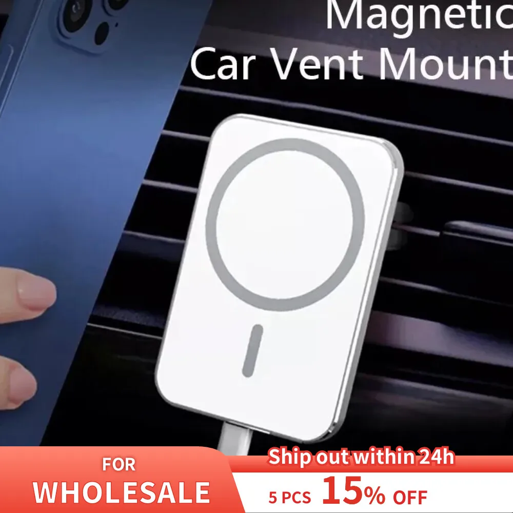 Uklsqma 15W Magnetic Car Wireless Charger, Fast Charging Mount With Auto Alignment, Dashboard...
